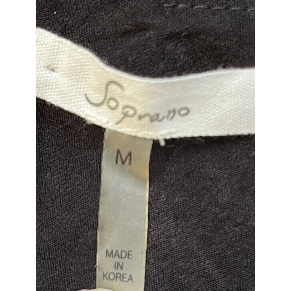 Soprano Women's High Neck Shift Dress Size Medium Black M - Picture 5 of 6